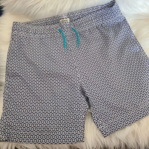 Crewcuts J Crew Kids Sz 10 Shorts Swim Trunks Geometric mesh lining pockets EUC - Picture 1 of 5